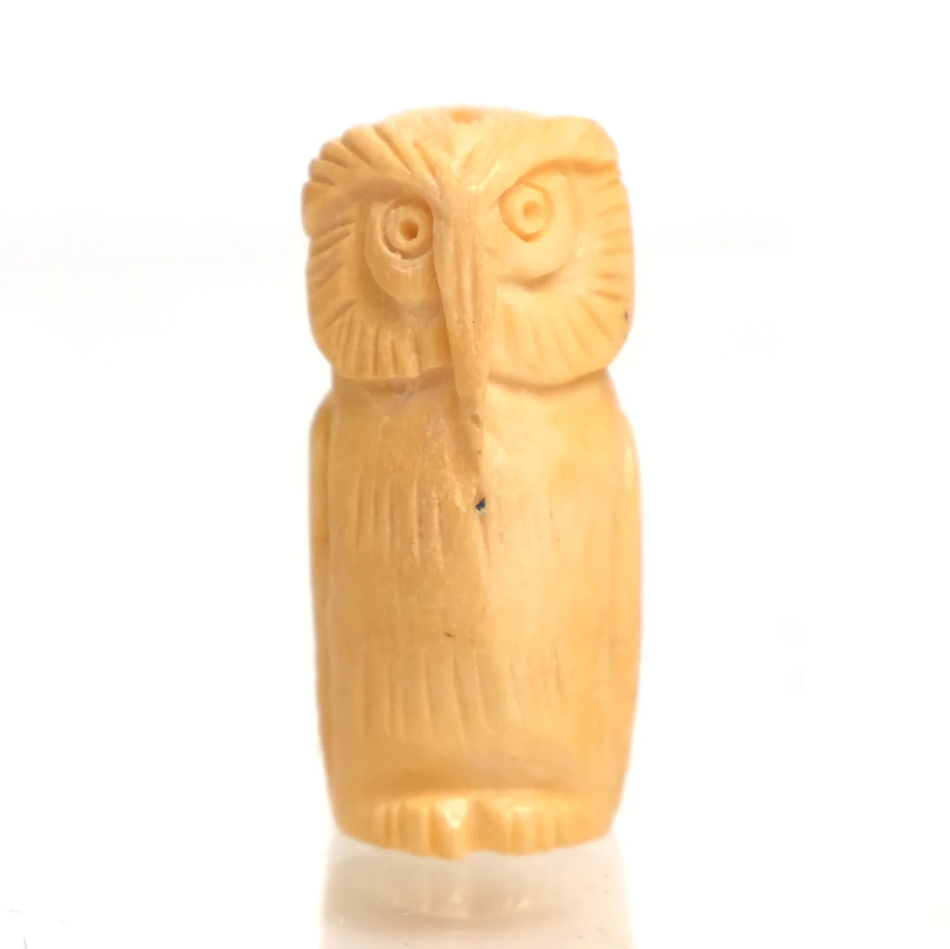 Carved Bone Pendant, Owl 1 - Image 5