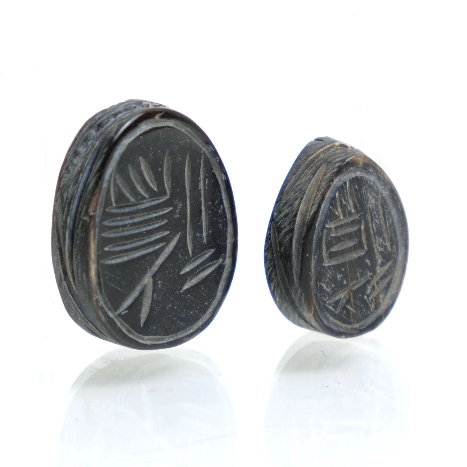 Carved Bone Pendant, Scarab - Image 4