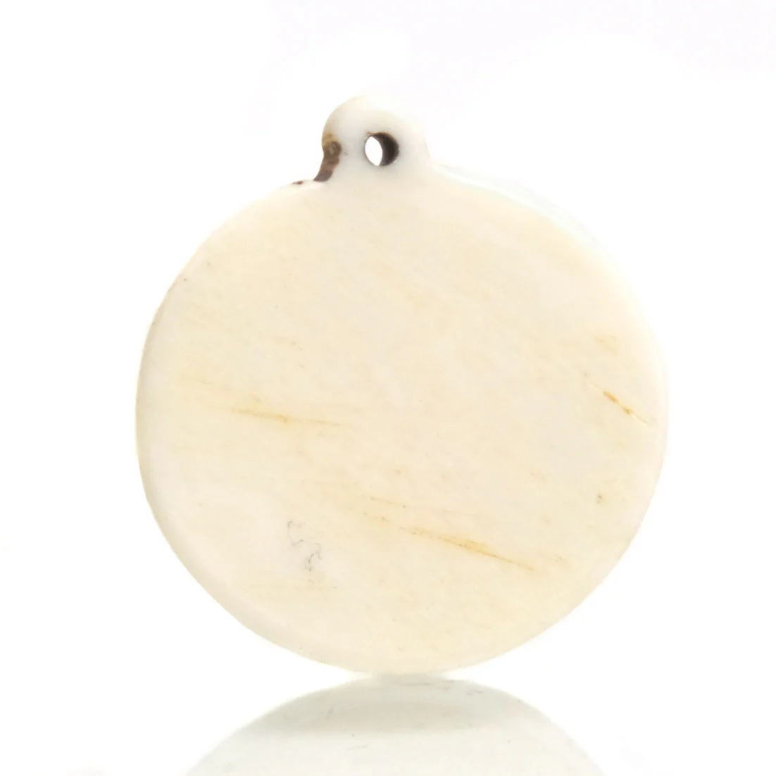 Carved Bone Pendant, Sun 1 Solar Symbol - Image 2