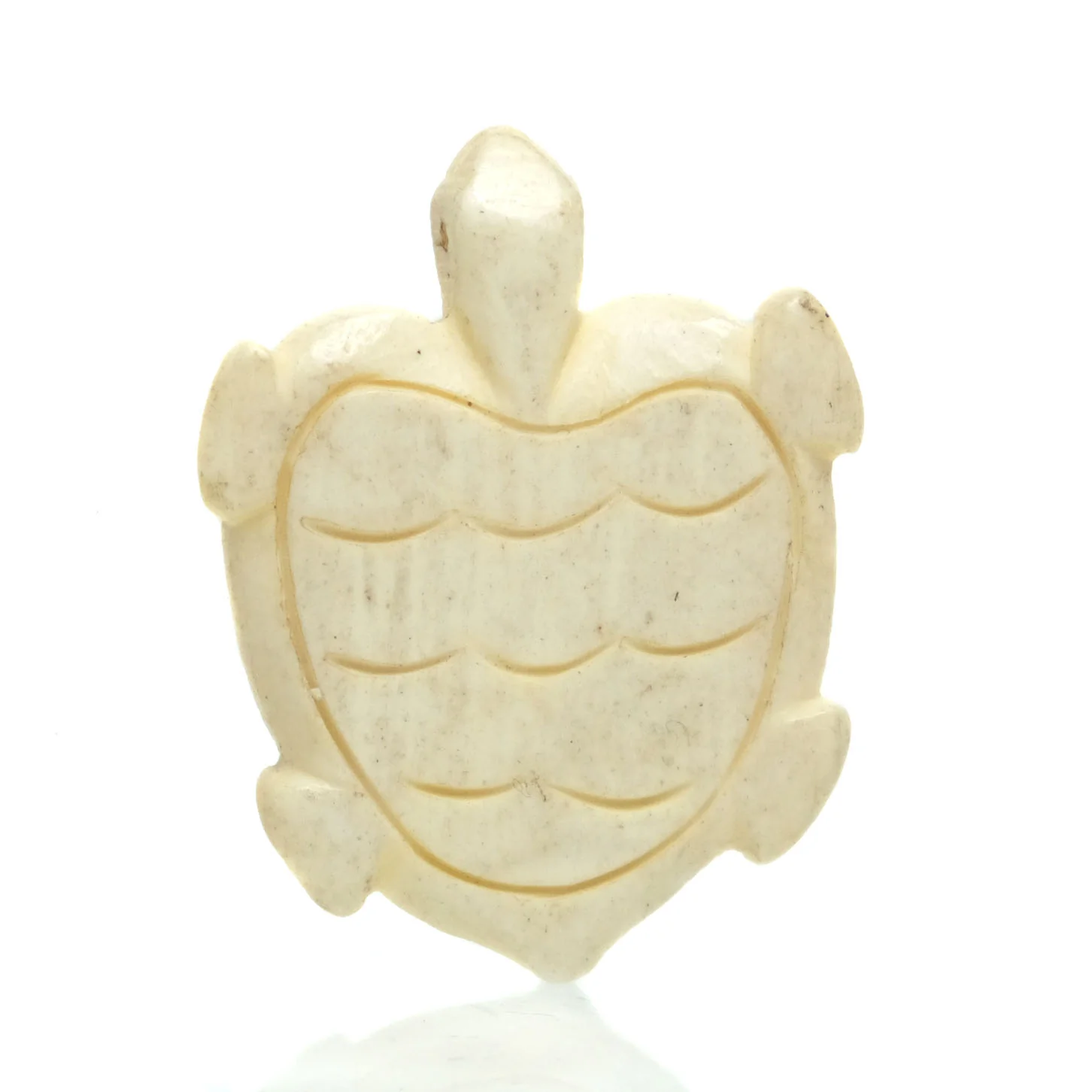Carved Bone Bead Pendant, Turtle 3 - Image 3