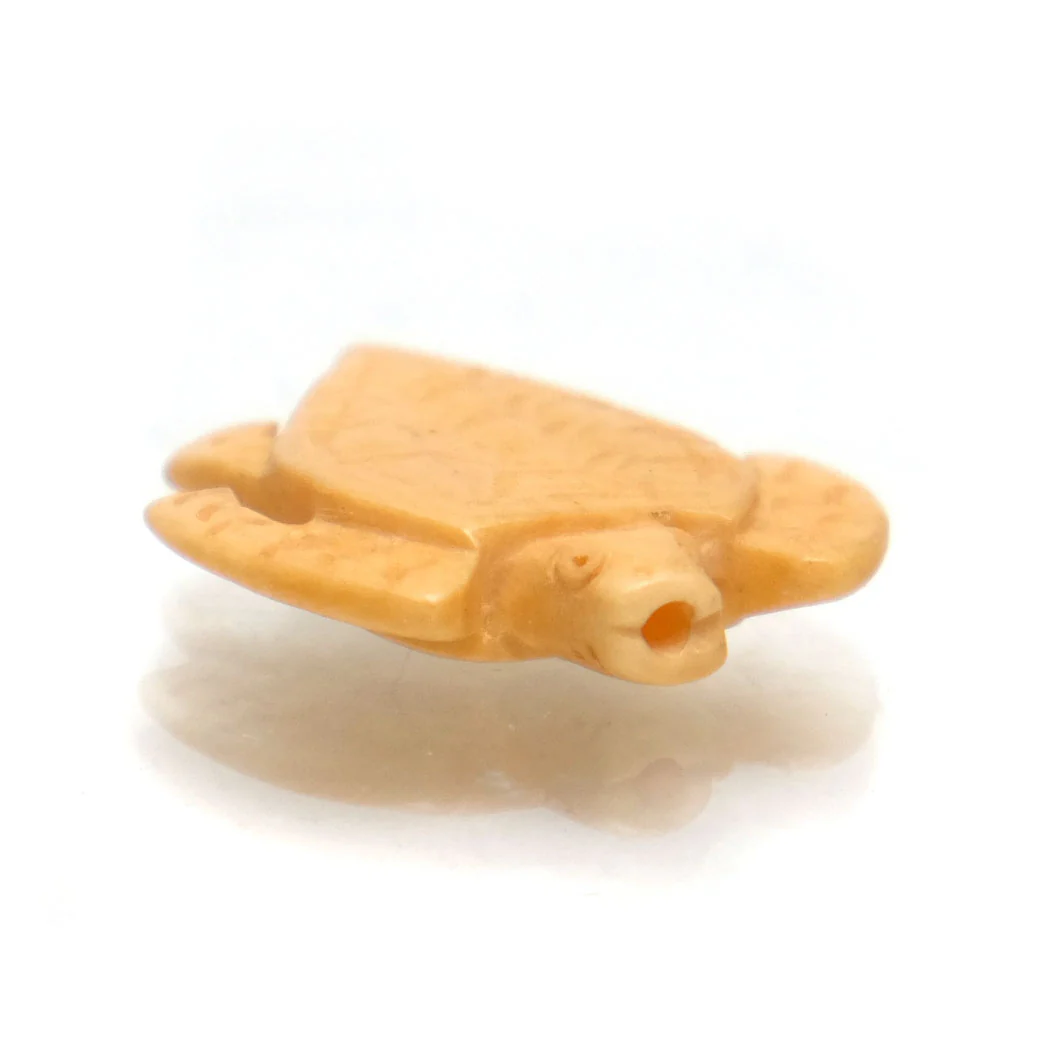 Carved Bone Pendant, Turtle 4 - Image 2