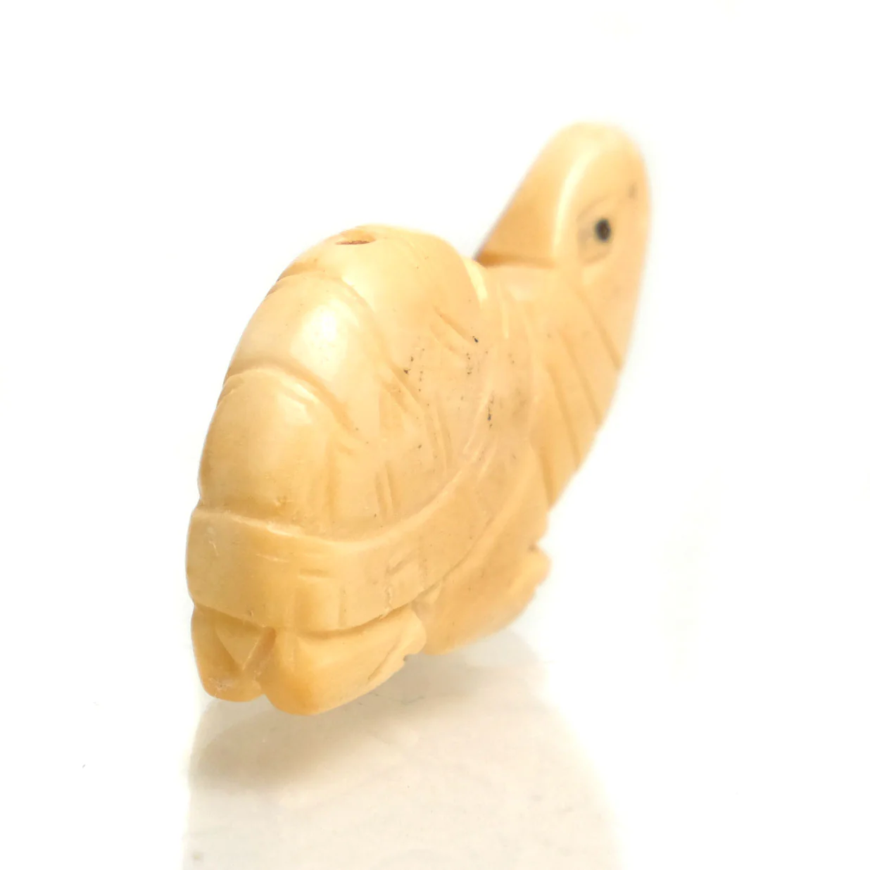 Carved Bone Pendant, Turtle 7 - Image 3