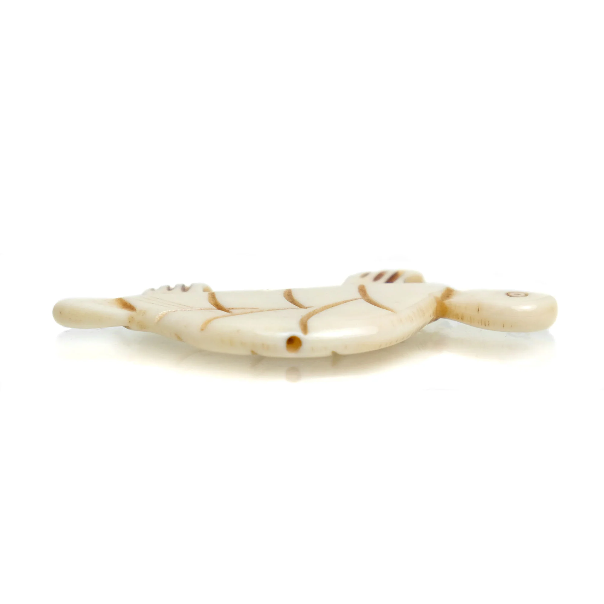 Carved Bone Pendant, Turtle 9 - Image 3