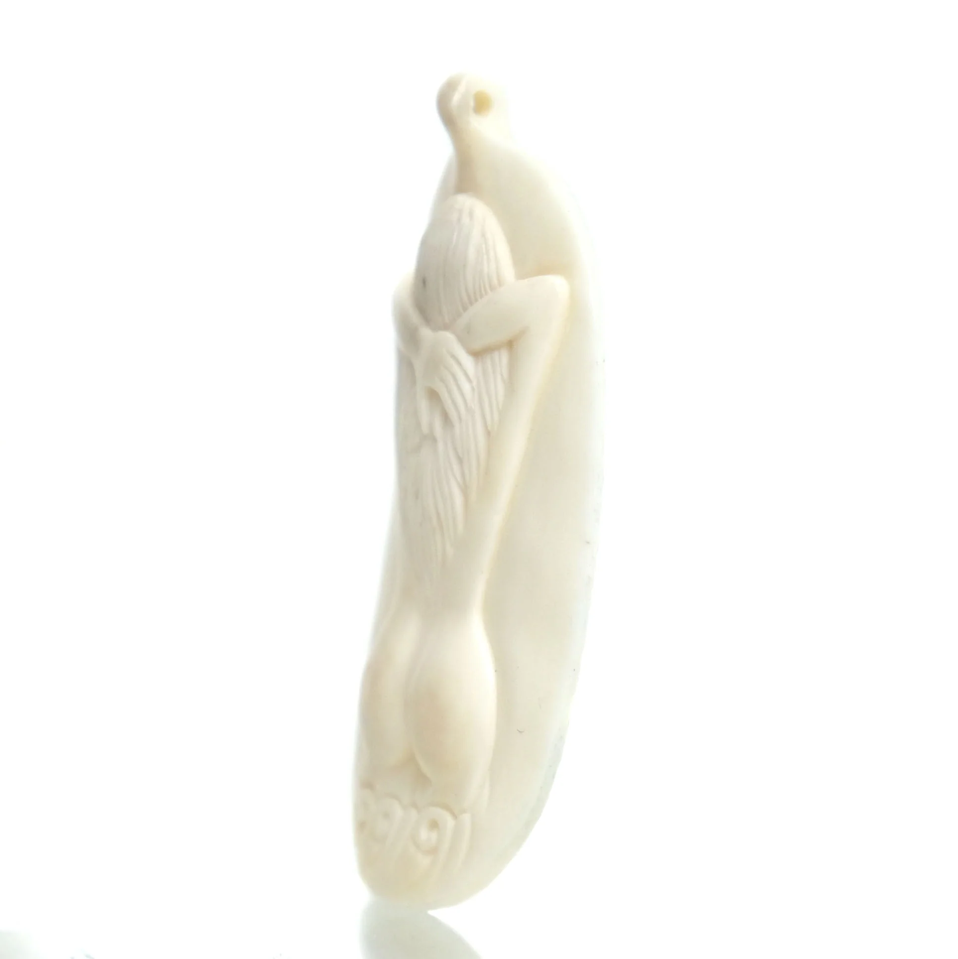 Carved Bone Pendant, Venus Goddess 2 - Image 2