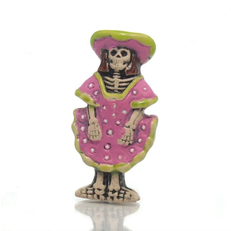 Catrina Skeleton Bead from Peru - Image 2