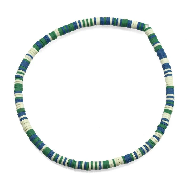 Celluloid Disc Beads Stretch Bracelet 8 - Image 2
