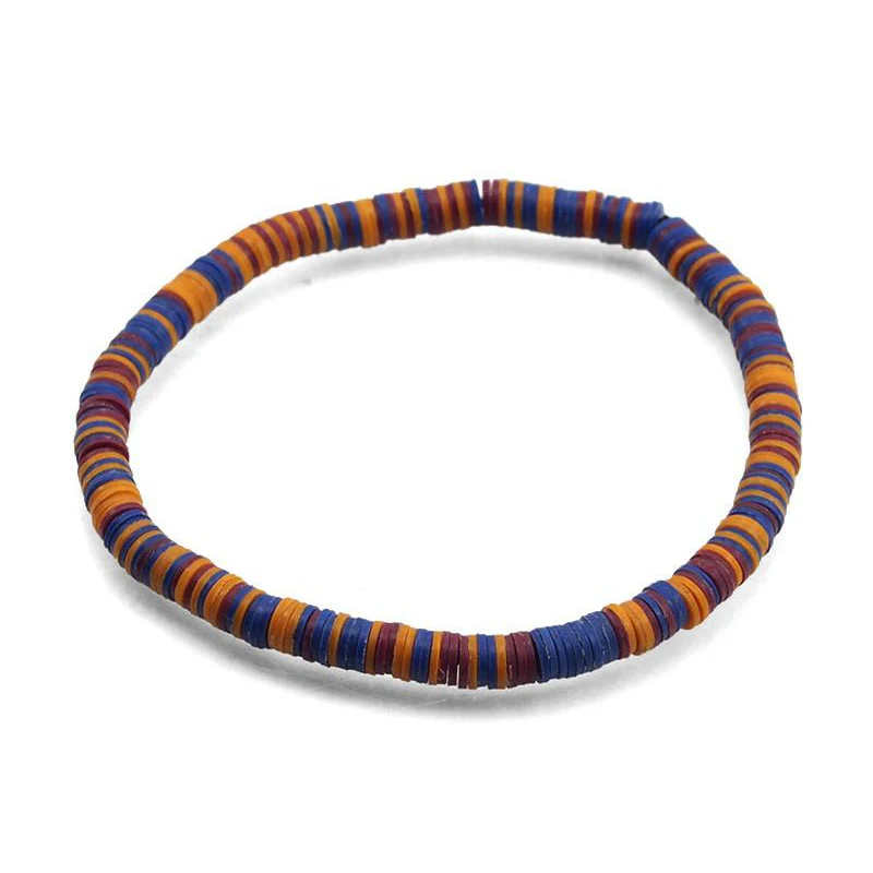 Celluloid Disc Beads Stretch Bracelet 9 - Image 2