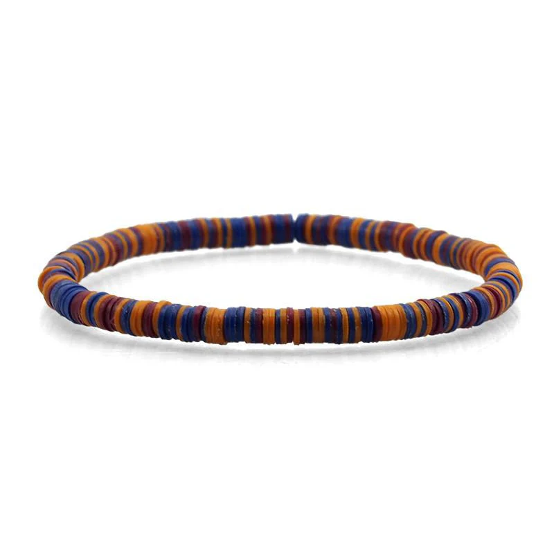 Celluloid Disc Beads Stretch Bracelet 9 - Image 3
