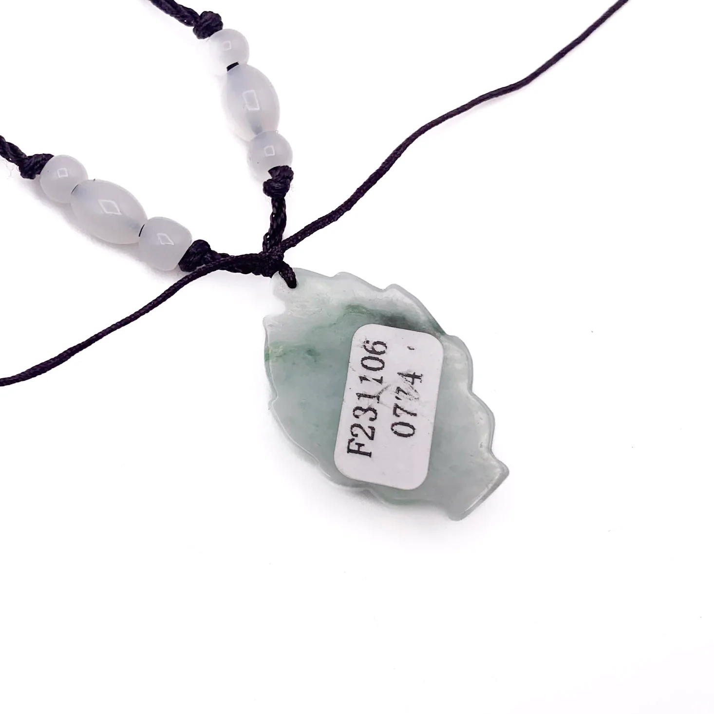 Certified 100% Natural Jadeite Nine Tail Fox Kitsune Pendant - Image 10