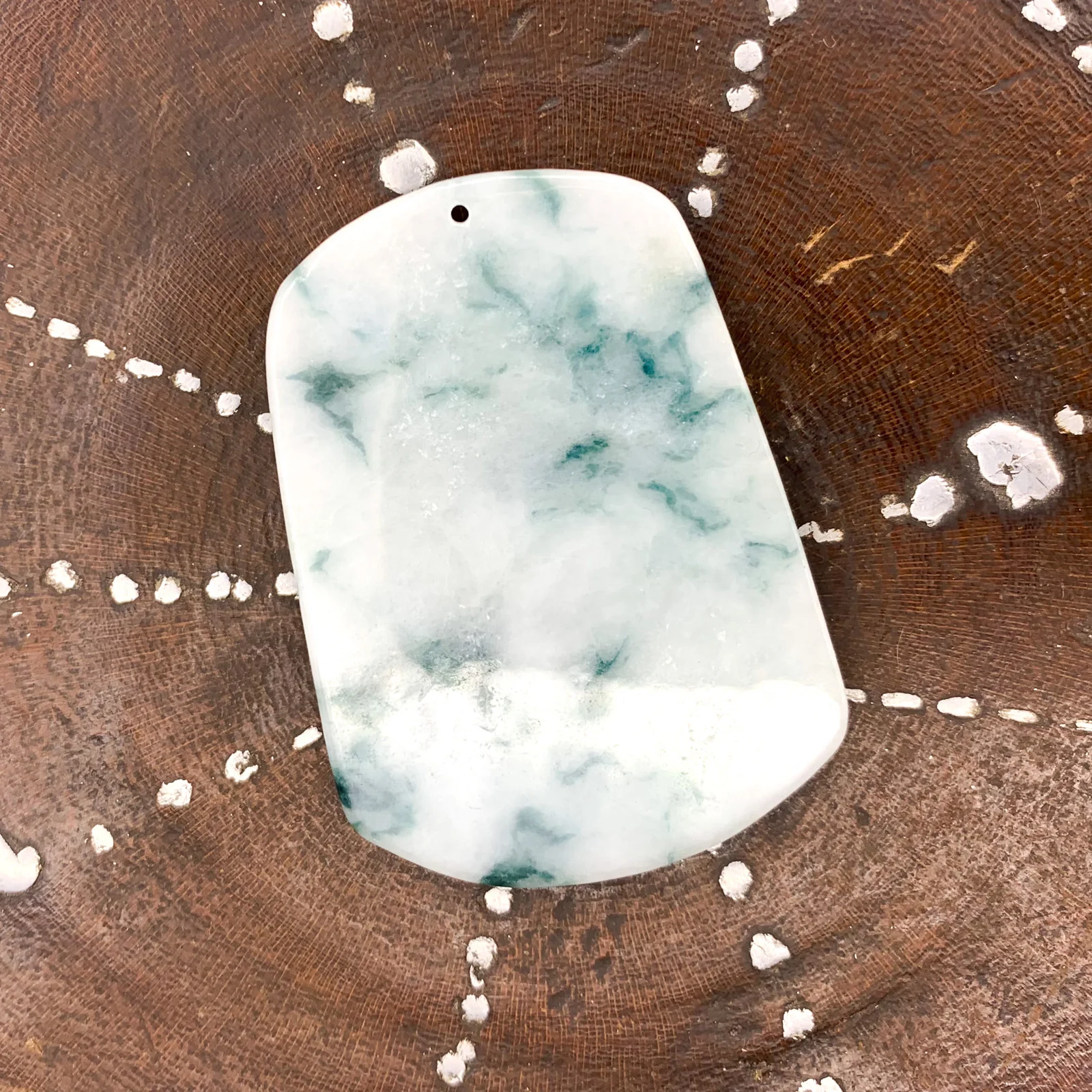 Certified 100% Natural White Green A Jade Jadeite Pendant Tiger - Image 5