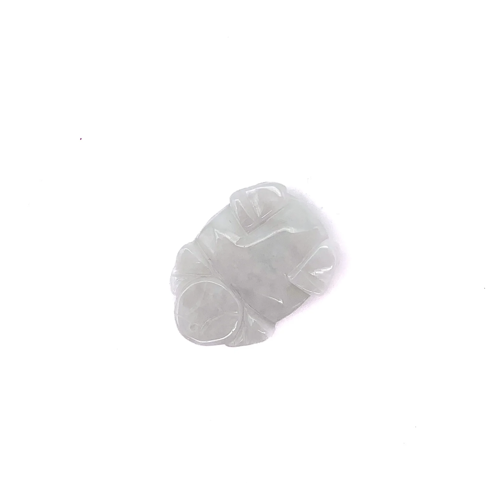 Certified 100% Natural White Light Green A Jade Jadeite Pendant Money Turtle - Image 8