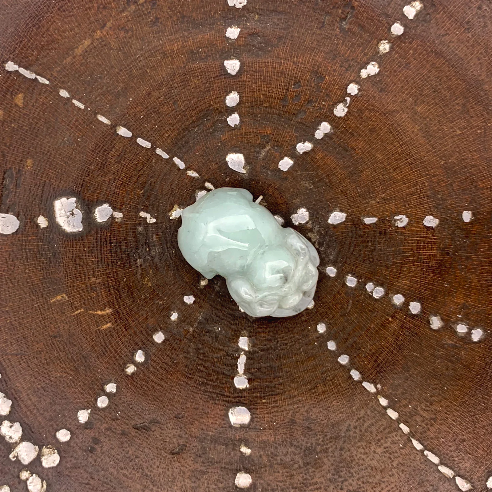 Certified 100% Natural White Light Green A Jade Jadeite Pendant Pig - Image 5