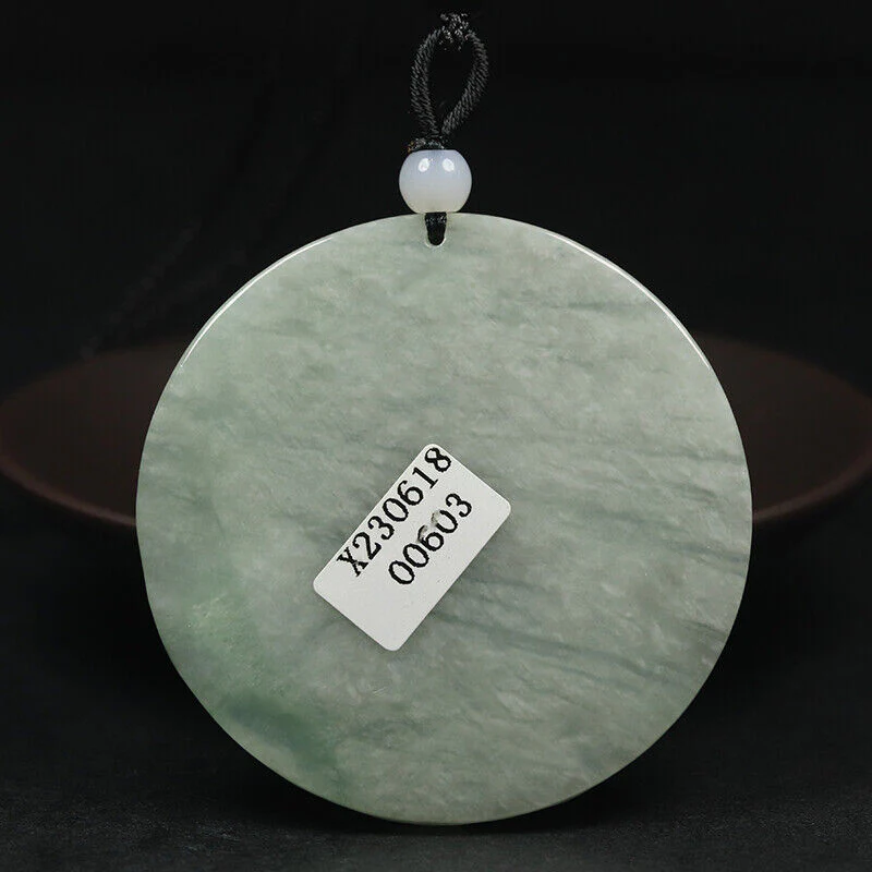 Certified Grade A 100% Natural Green Burma Jadeite Jade Pendant Dragon Necklace - Image 3