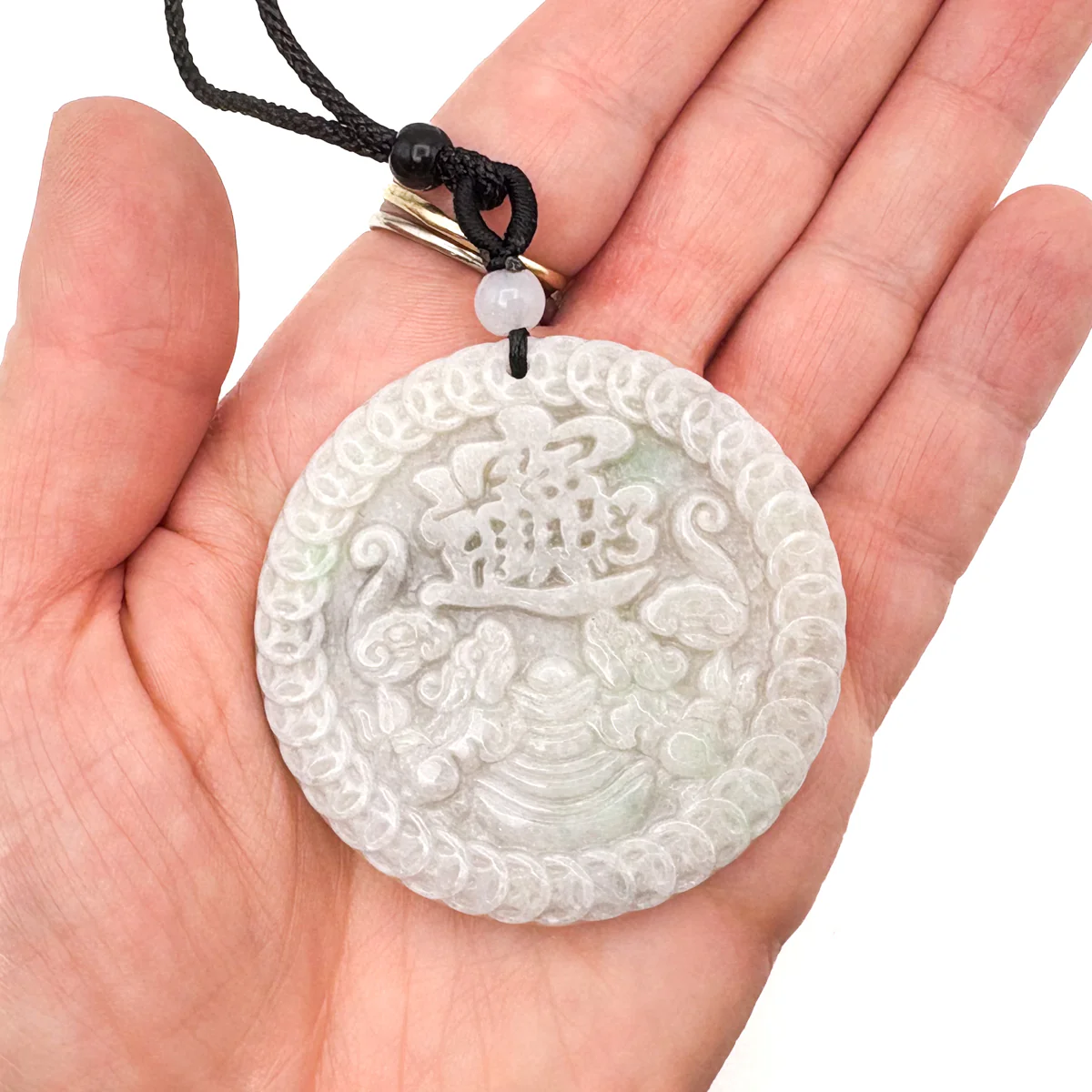 Certified Grade A 100% Natural Green Burma Jadeite Jade Pendant Pixiu Necklace - Image 10