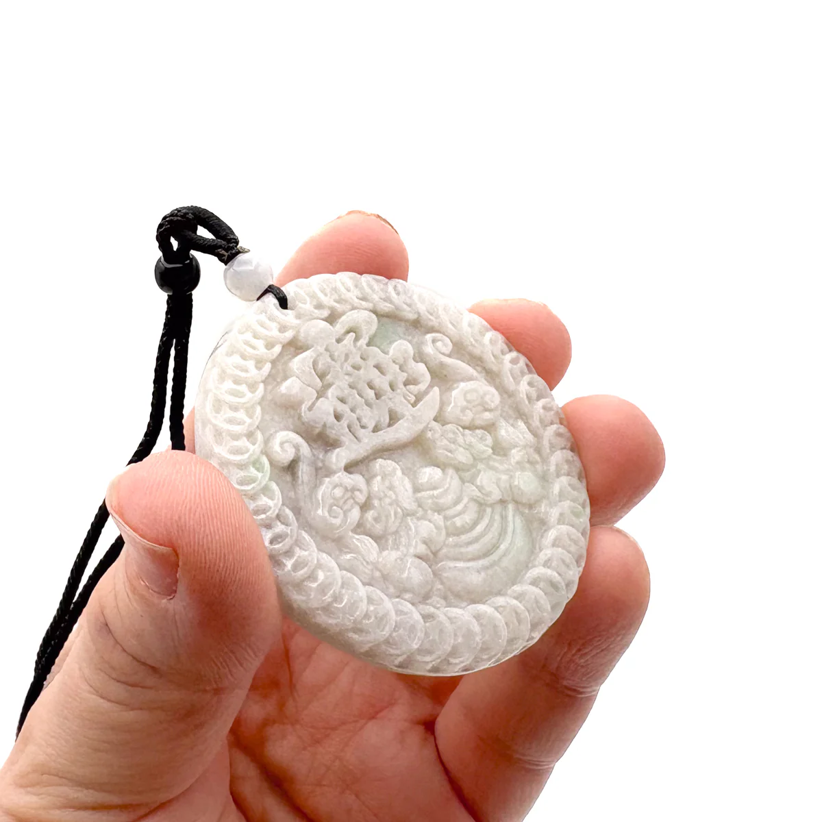 Certified Grade A 100% Natural Green Burma Jadeite Jade Pendant Pixiu Necklace - Image 11