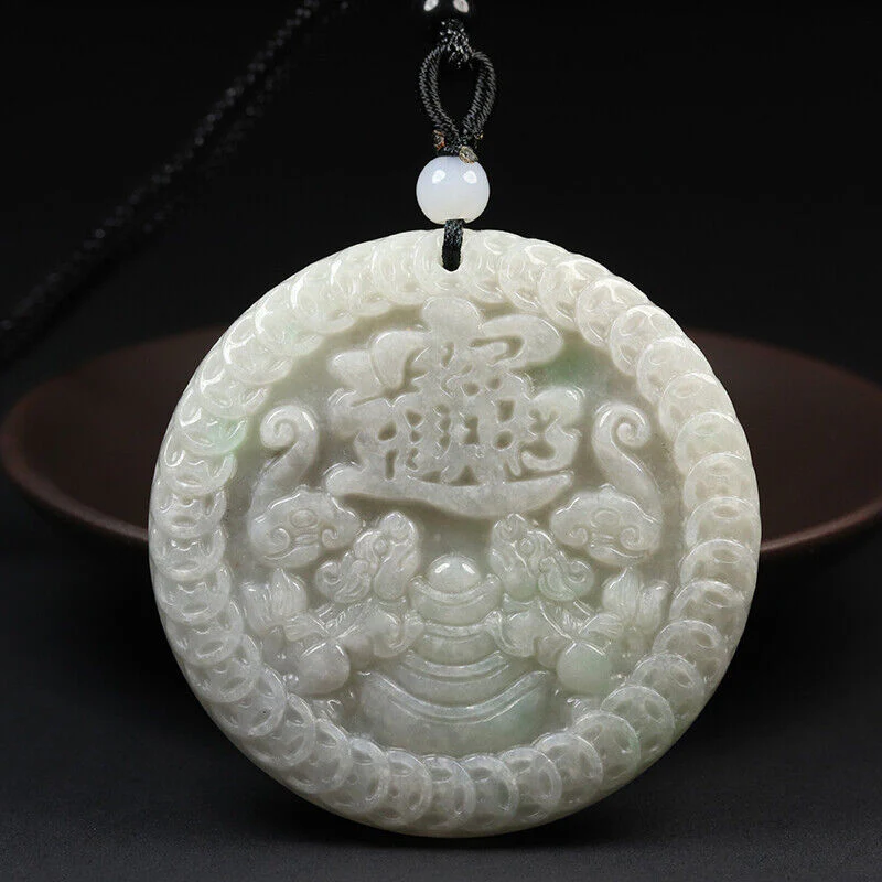 Certified Grade A 100% Natural Green Burma Jadeite Jade Pendant Pixiu Necklace - Image 14