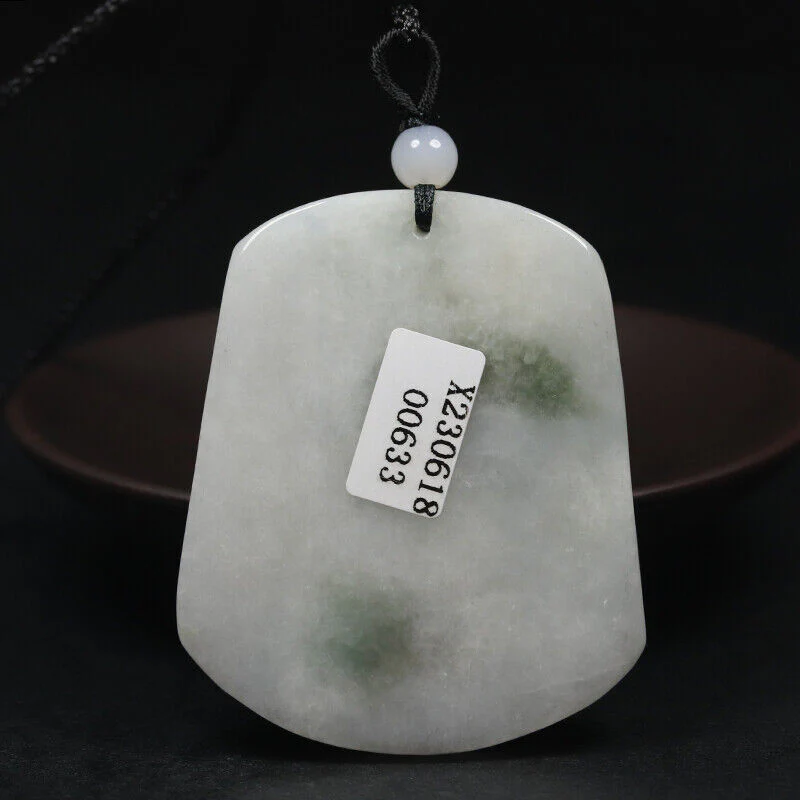 Certified Grade A 100% Natural Green Jadeite Jade Pendant Kwan Yin Necklace - Image 5