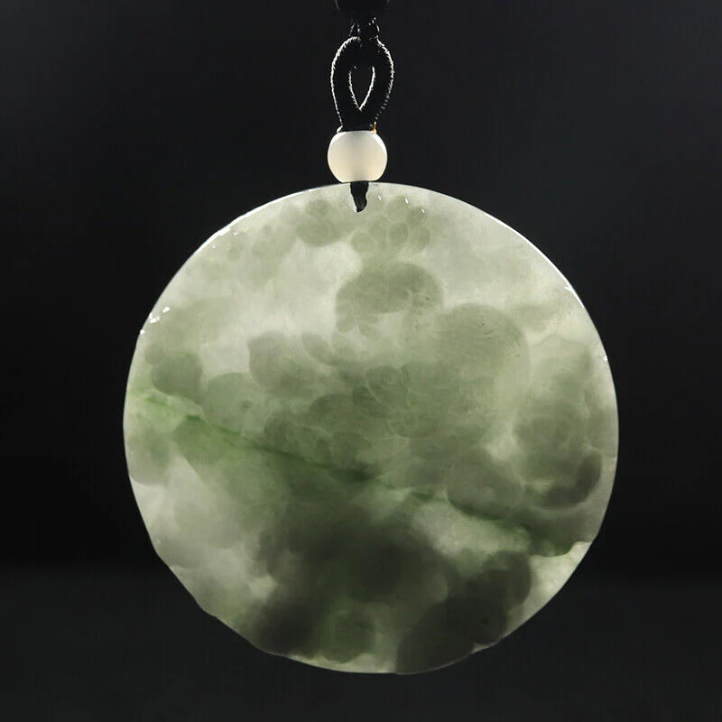 Certified Grade A 100% Natural Oil Green Jadeite Jade Pendant Phoenix - Image 5