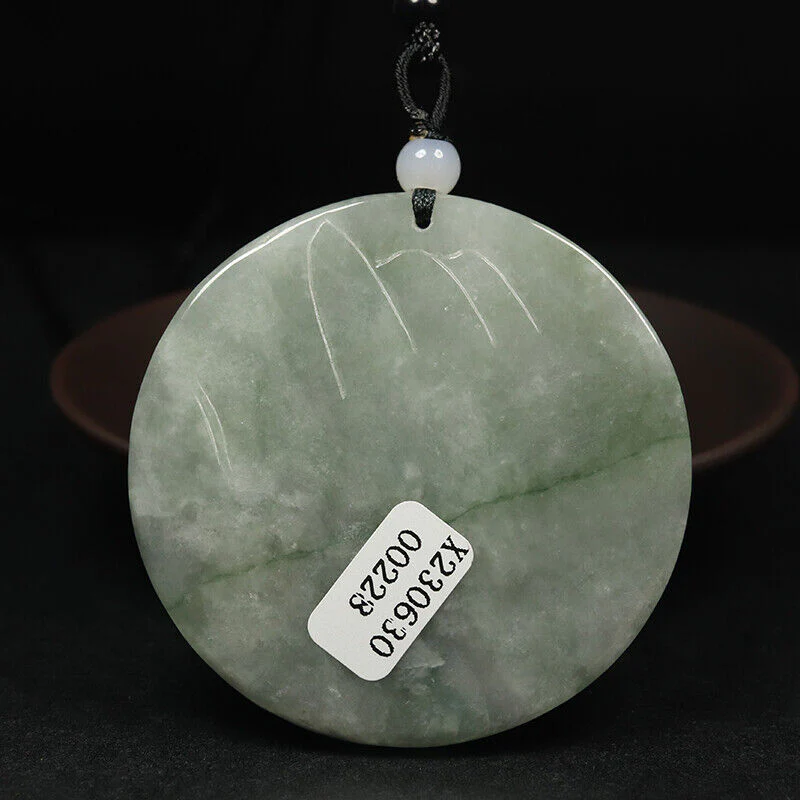 Certified Grade A 100% Natural Oil Green Jadeite Jade Pendant Phoenix - Image 6