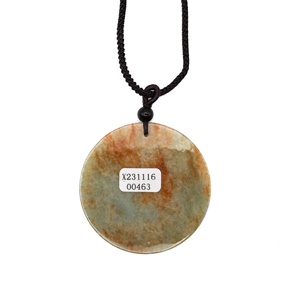 Certified Grade A Brown Green Natural Jadeite Jade Pendant Ruyi Money God Necklace - Image 7