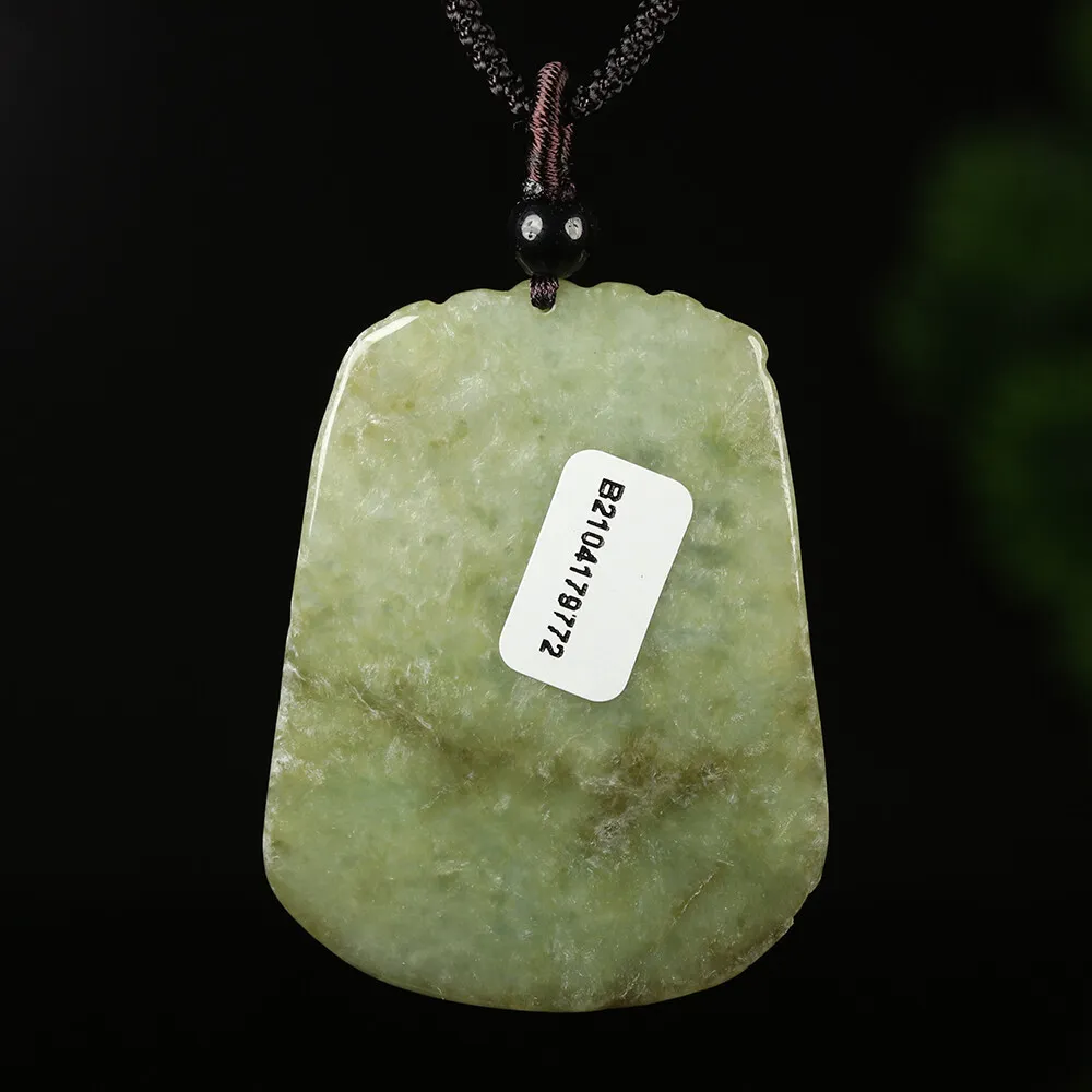 Certified Grade A Green Natural Jade Jadeite Pendant Carved Dragon Necklace - Image 6