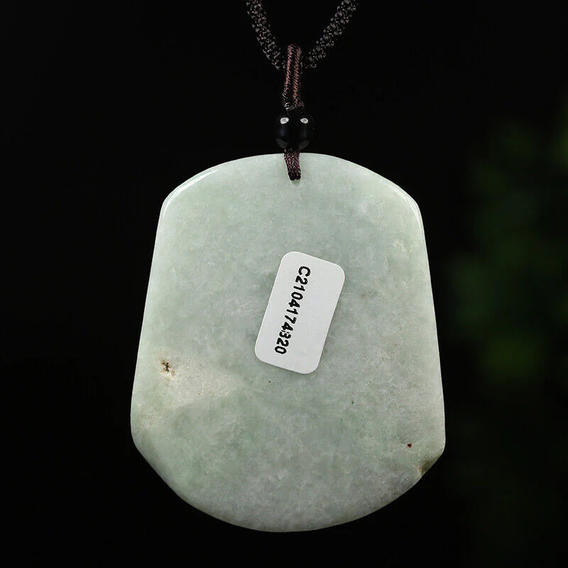 Certified Grade A Green Natural Jade Jadeite Pendant Handmade Dragon Necklace - Image 6