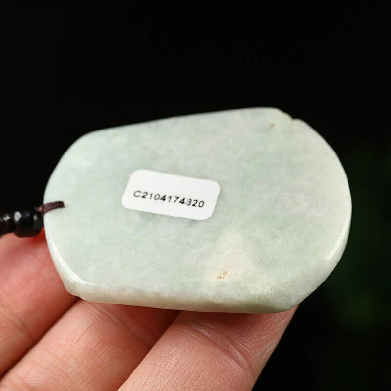 Certified Grade A Green Natural Jade Jadeite Pendant Handmade Dragon Necklace - Image 8
