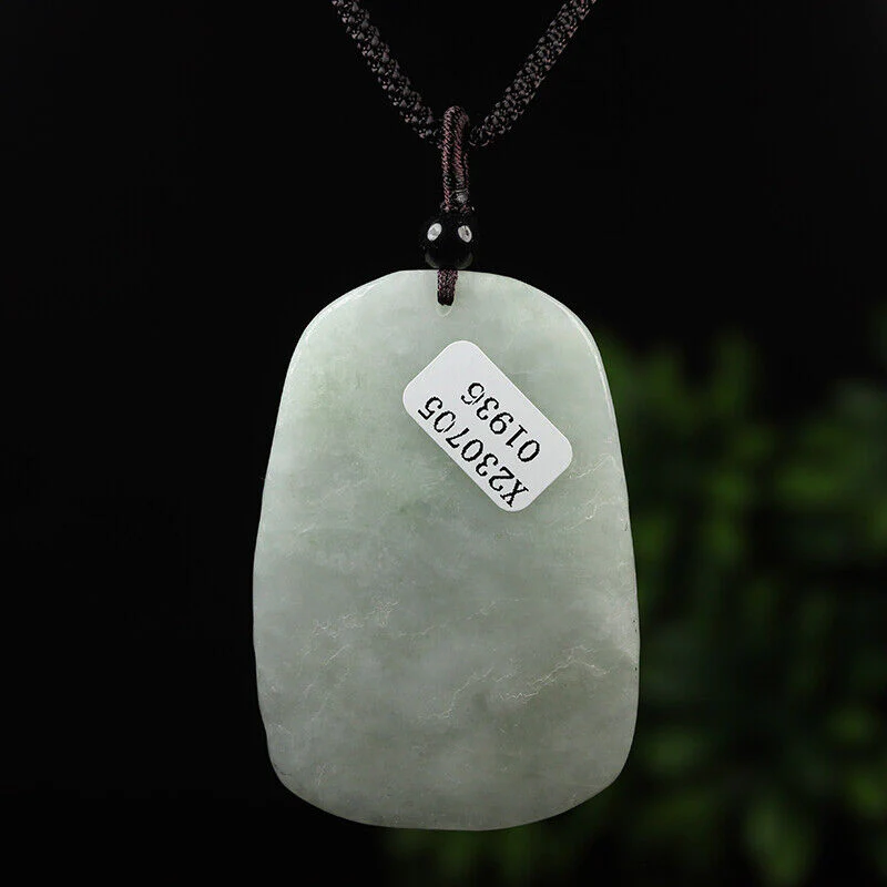 Certified Grade A Green Natural Jade Jadeite Pendant Kwan-Yin Dragon Necklace - Image 5