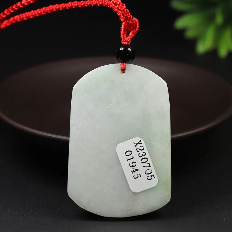 Certified Grade A Green Natural Jade Jadeite Pendant Three-Sheep Necklace - Image 6