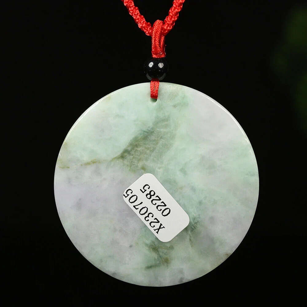 Certified Grade A Lavender Green Natural Jadeite Jade Pendant Pixiu - Image 7