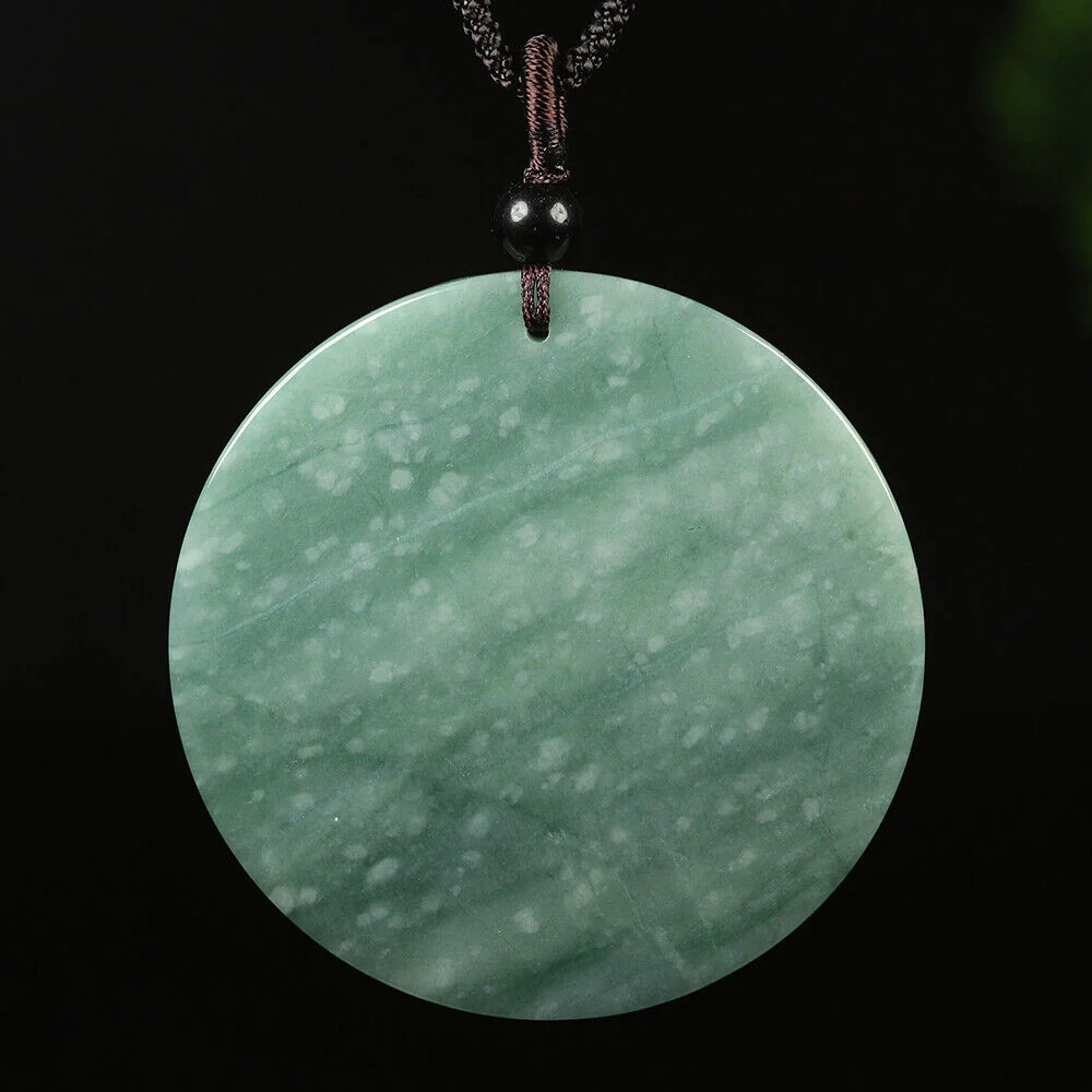 Certified Grade A Oil Green Natural Jadeite Jade Pendant Landscape - Image 7