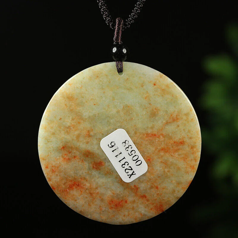 Certified Grade A Red Green Natural Jade Jadeite Pendant Kwan-Yin Dragon Necklace - Image 7