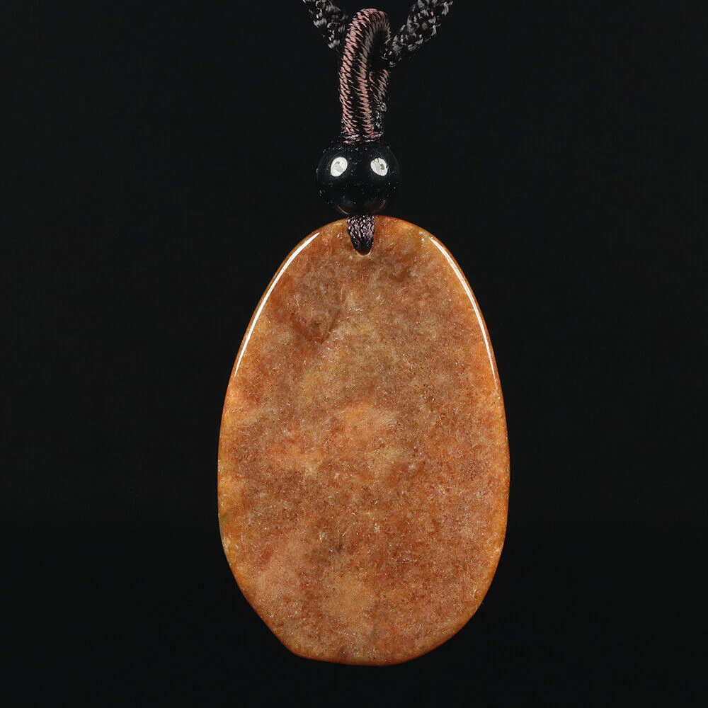 Certified Grade A Red Green Natural Jadeite Jade Pendant Landscape - Image 8