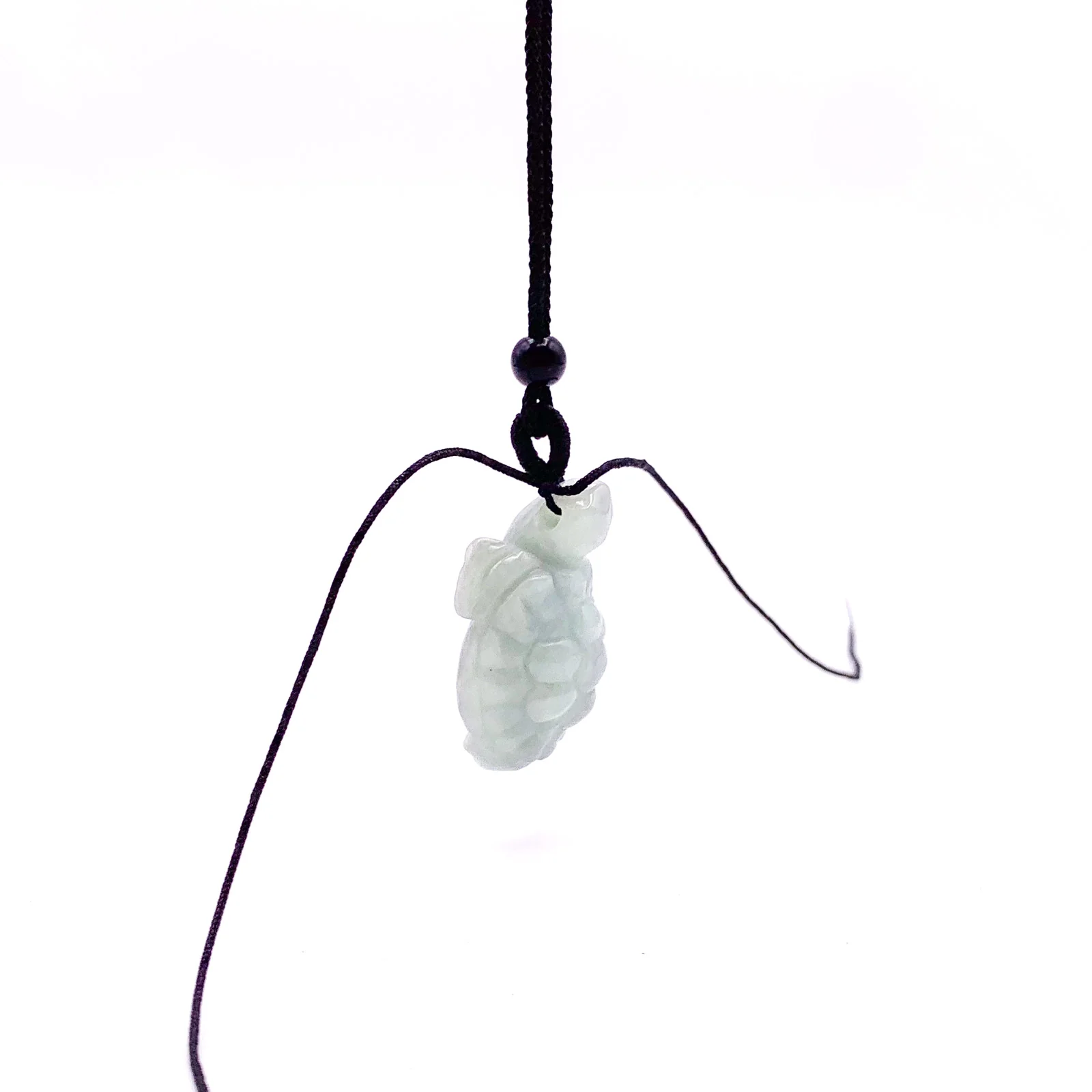 Certified Green 100% Burma Natural A Jade Jadeite Pendant Turtle Necklace - Image 7