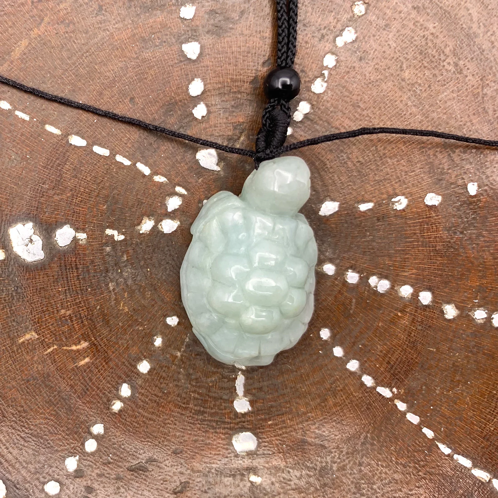Certified Green 100% Burma Natural A Jade Jadeite Pendant Turtle Necklace - Image 8