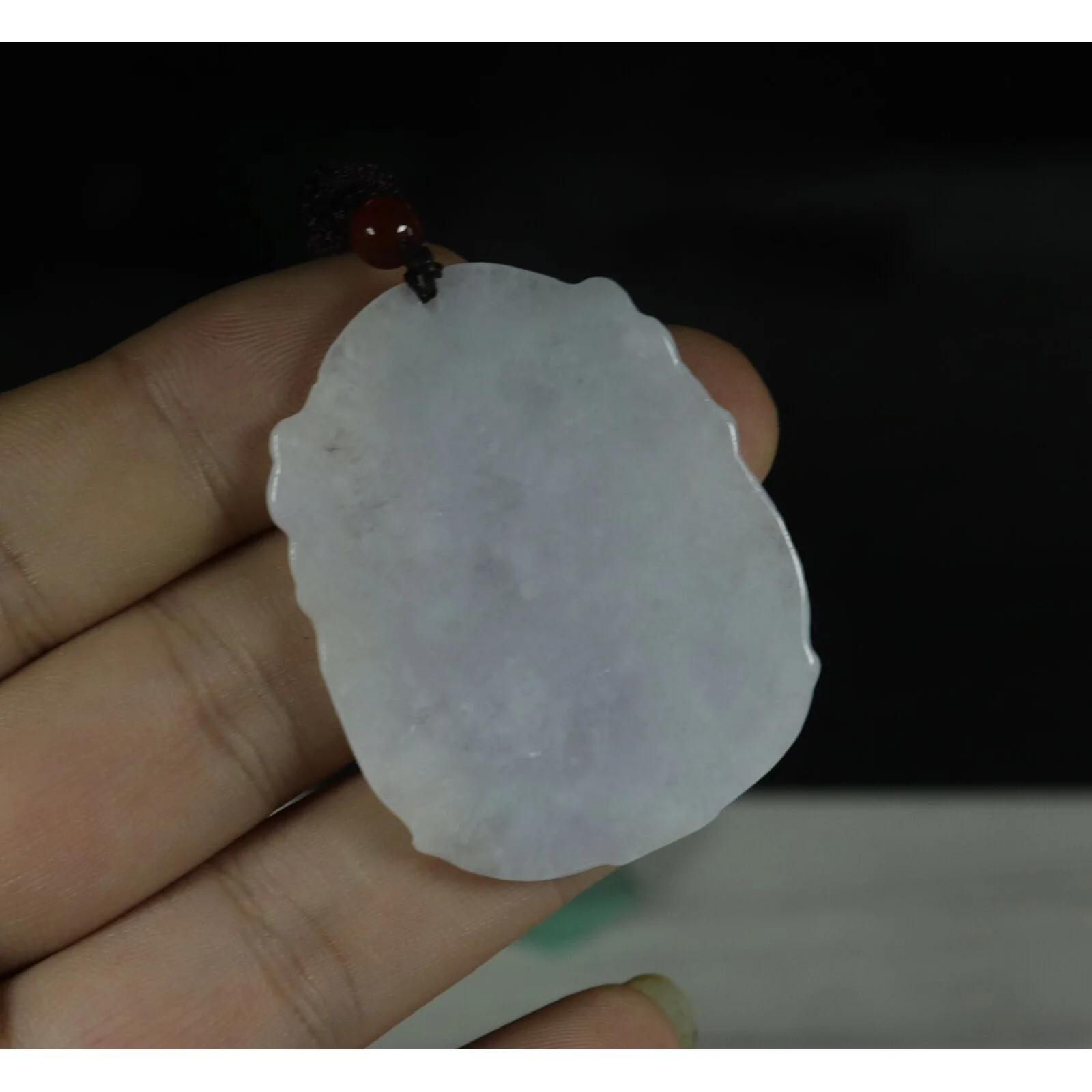 Certified Green 100% Natural A Jadeite Jade Pendant Guanyin Kwan Yin - Image 5