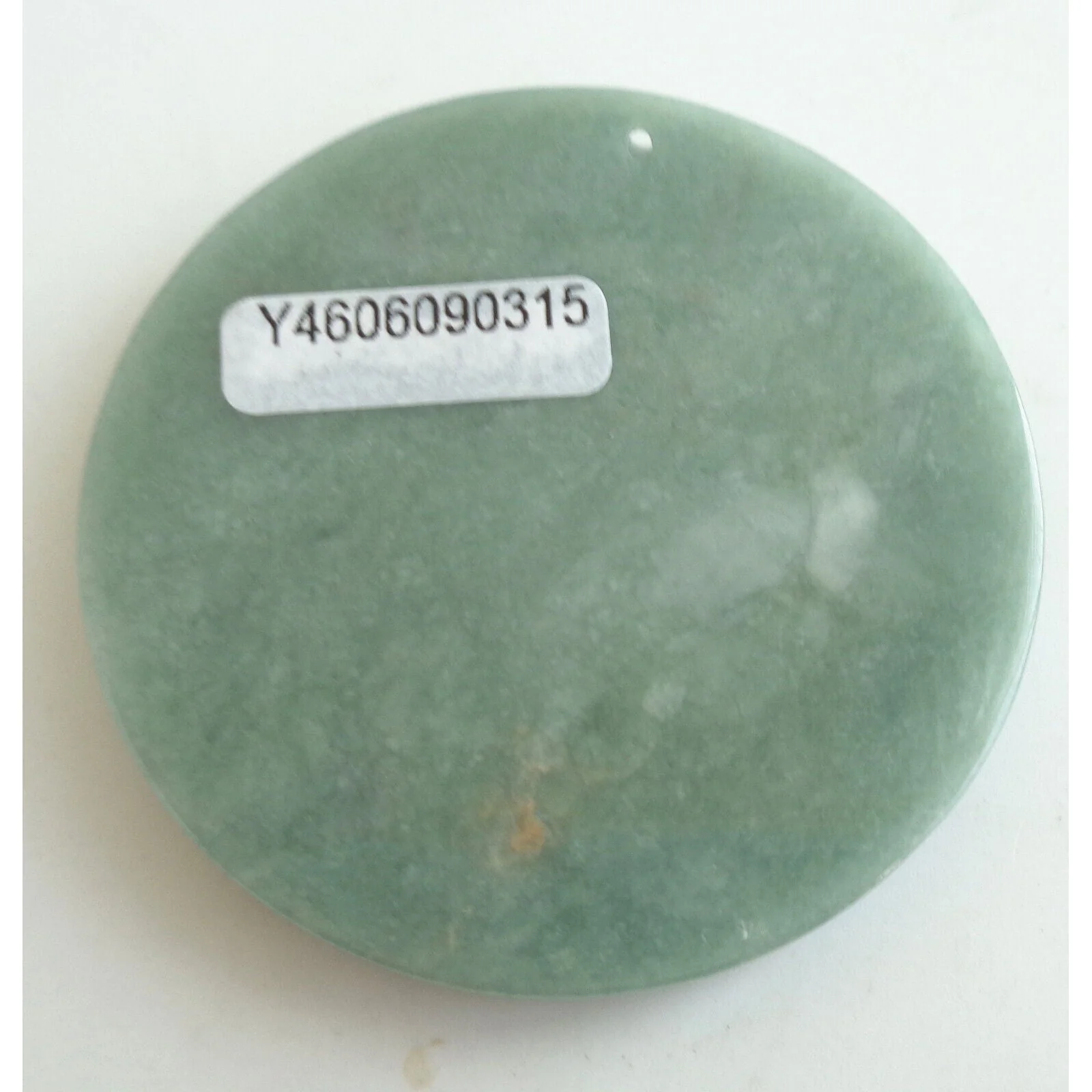 Certified Green A Jadeite Guanyin Kwan Yin God Landscape Painting Pendant - Image 2