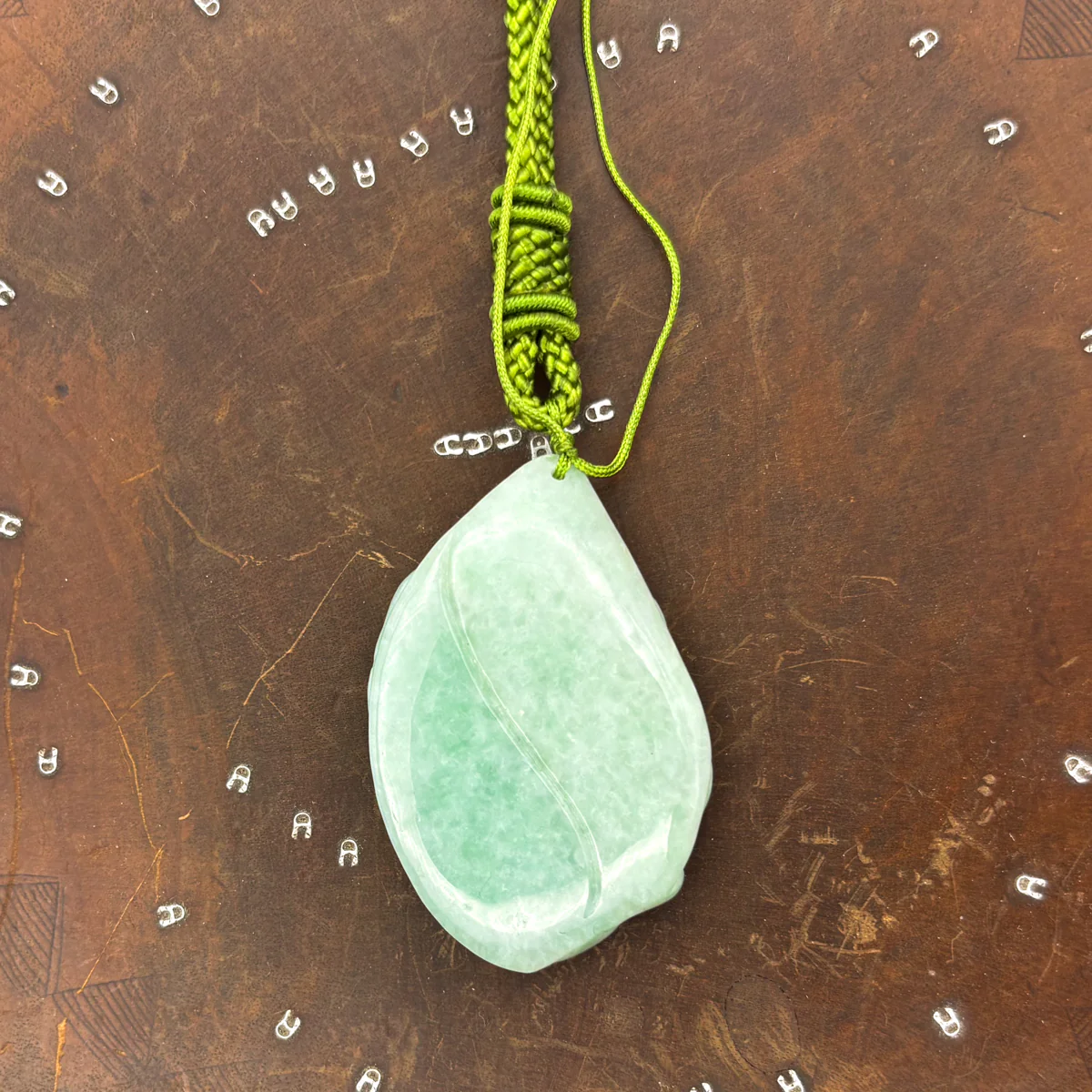Certified Green Burma 100% Natural A Jade Jadeite Pendant Fox Necklace - Image 9