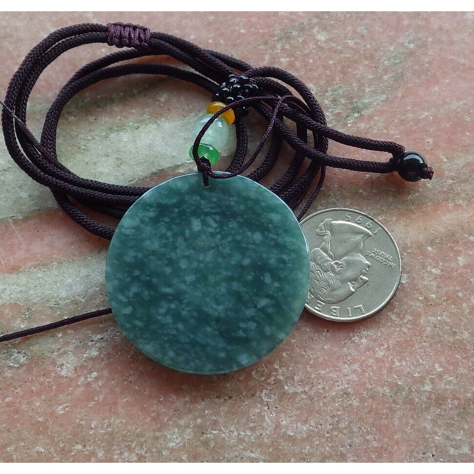 Certified Green Burma 100% Natural A Jade Jadeite Pendant Fox Phoenix Necklace - Image 6