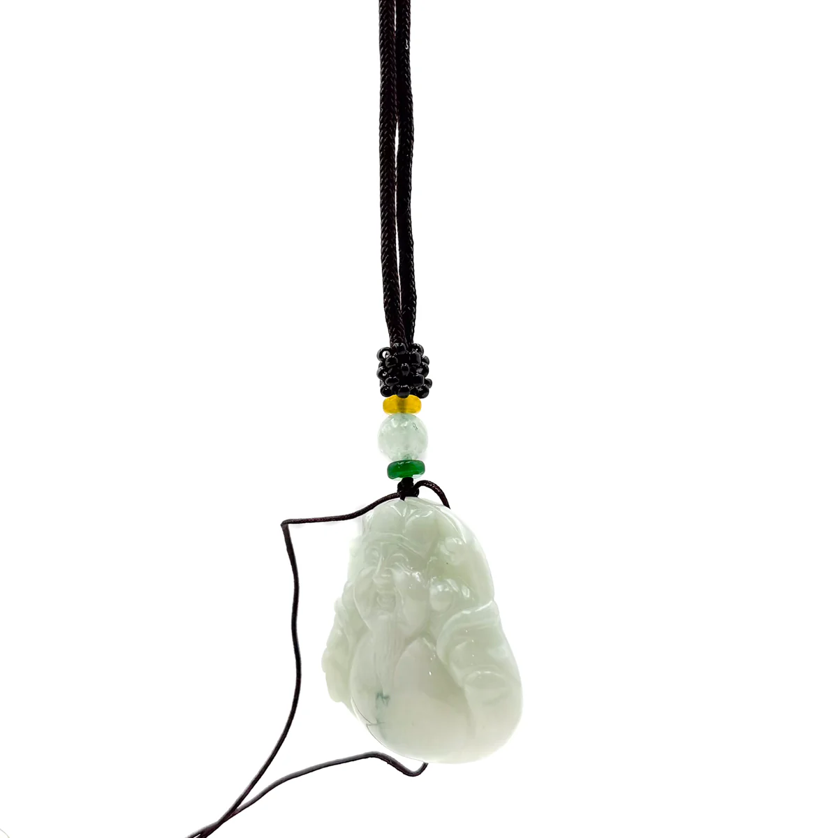 Certified Green Burma 100% Natural A Jade Jadeite Pendant Money God Necklace - Image 10