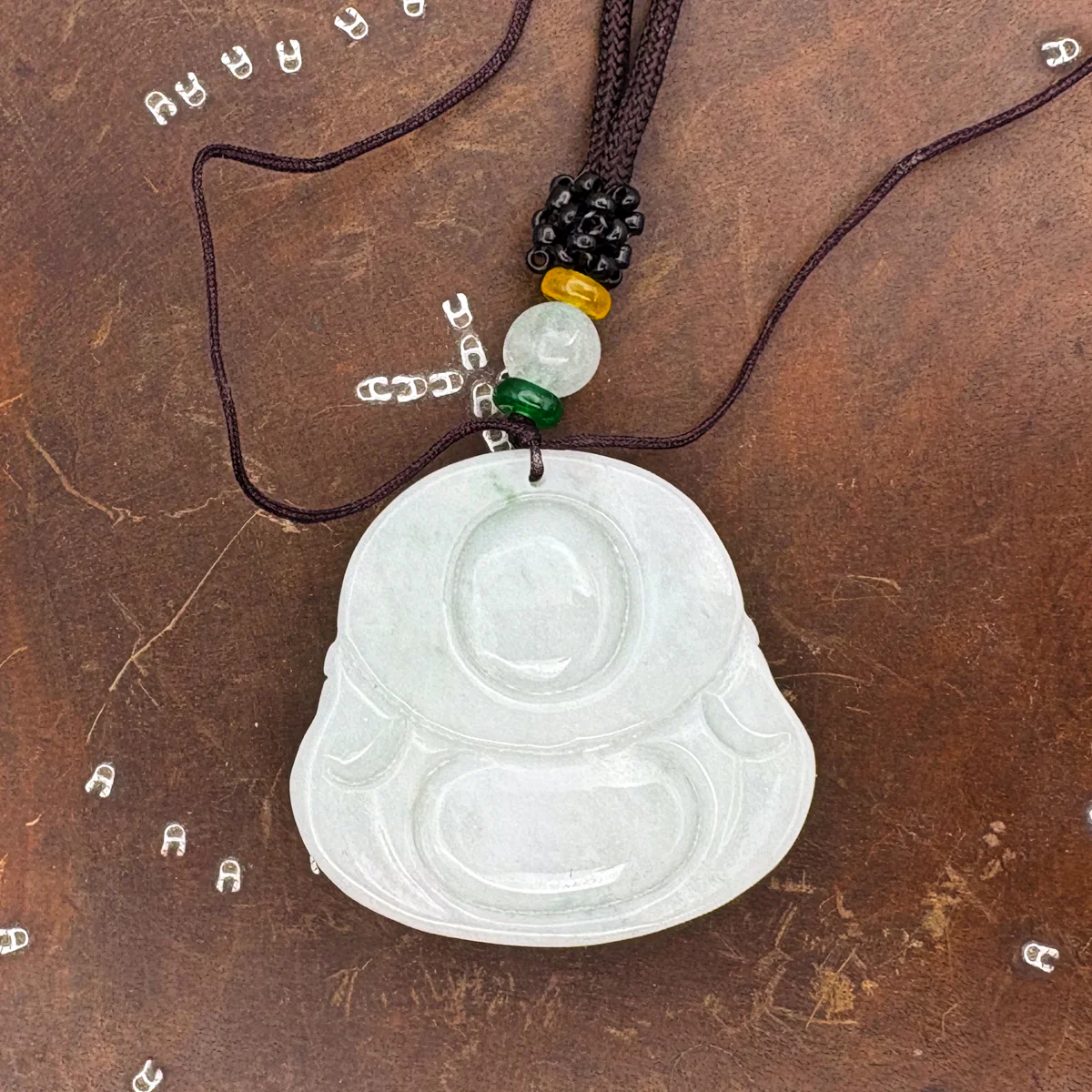 Certified Green Burma 100% Natural A Jade Jadeite Pendant Money God Necklace - Image 11