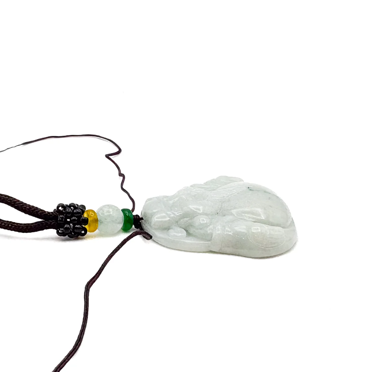 Certified Green Burma 100% Natural A Jade Jadeite Pendant Money God Necklace - Image 12