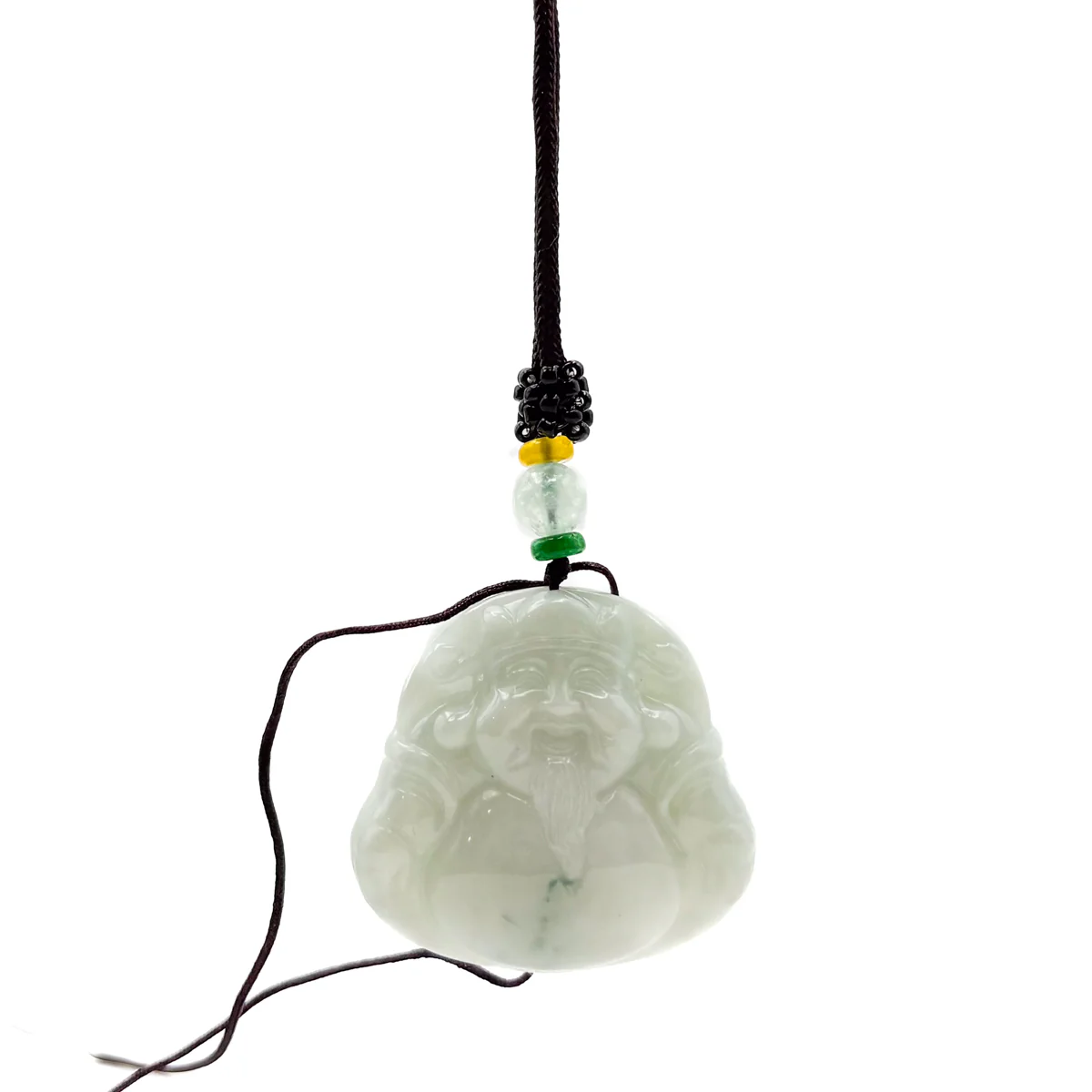 Certified Green Burma 100% Natural A Jade Jadeite Pendant Money God Necklace - Image 9