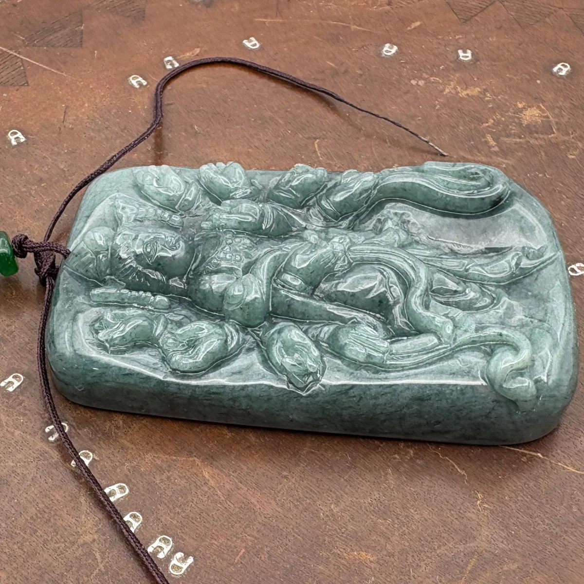 Certified Green Burma Natural A Jade Jadeite Pendant 1000 Hand Guanyin Necklace - Image 12