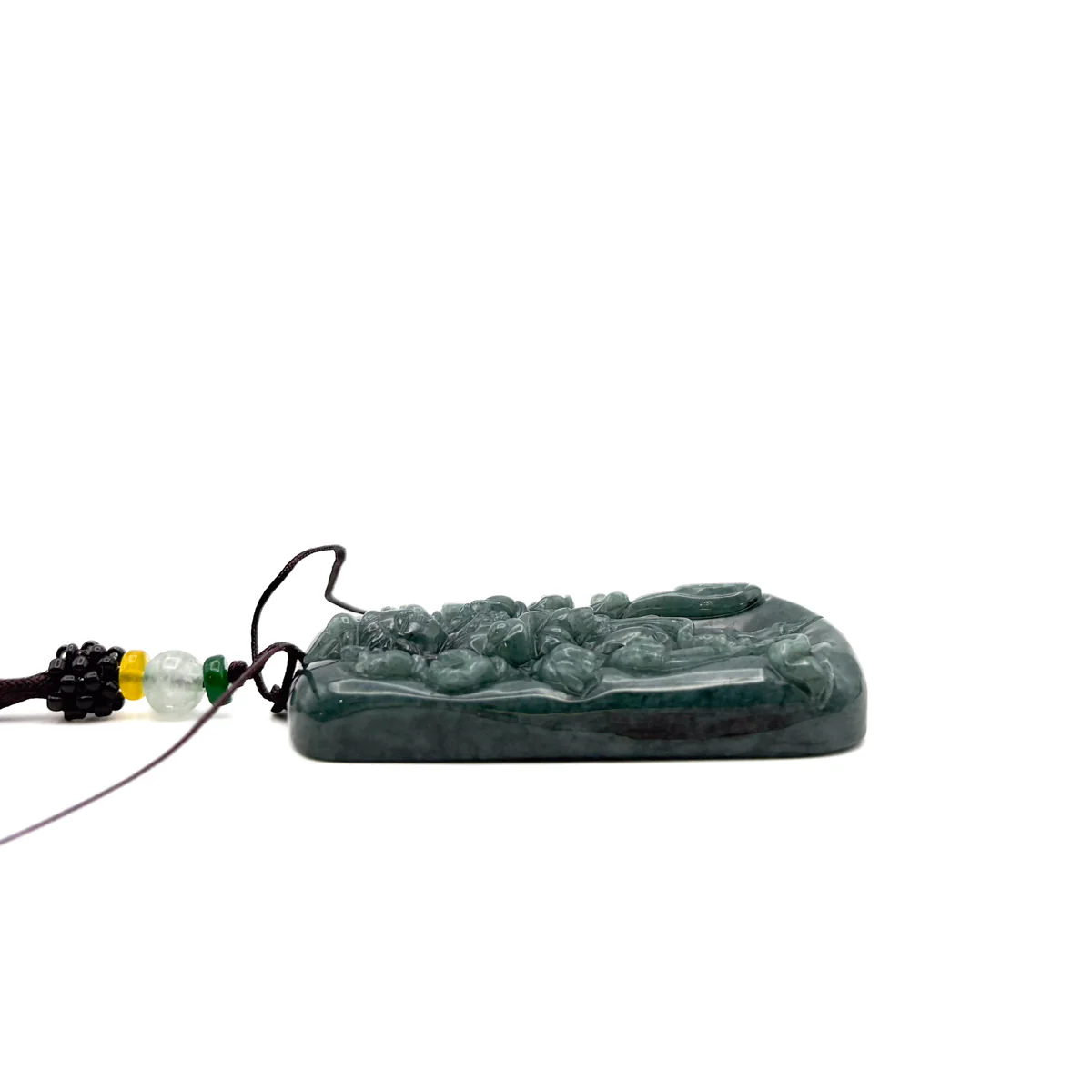 Certified Green Burma Natural A Jade Jadeite Pendant 1000 Hand Guanyin Necklace - Image 8