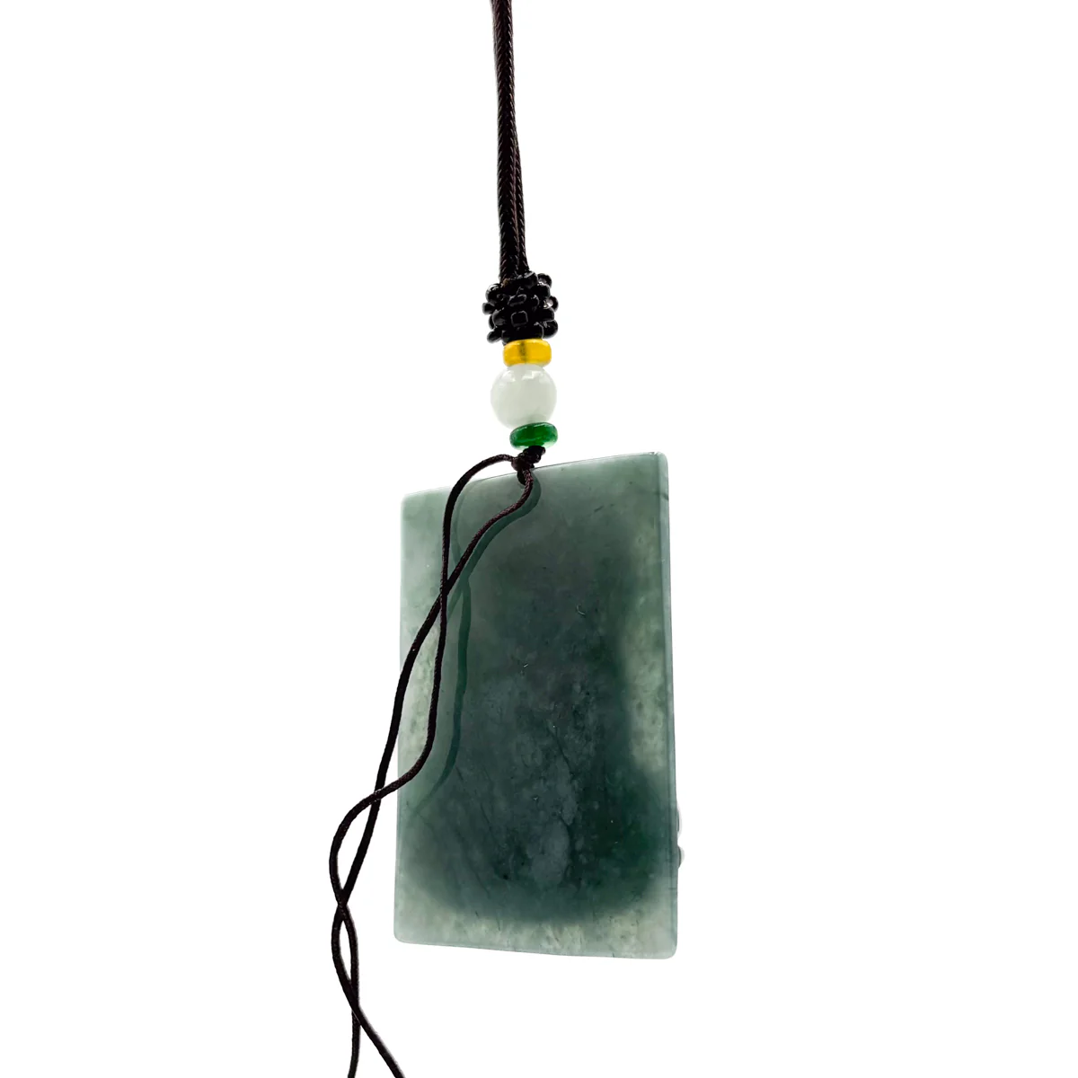 Certified Green Burma Natural A Jade Jadeite Pendant Buddha Guanyin Necklace - Image 12