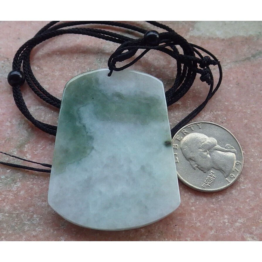 Certified Green Burma Natural A Jade Jadeite Pendant Dragon Necklace - Image 8