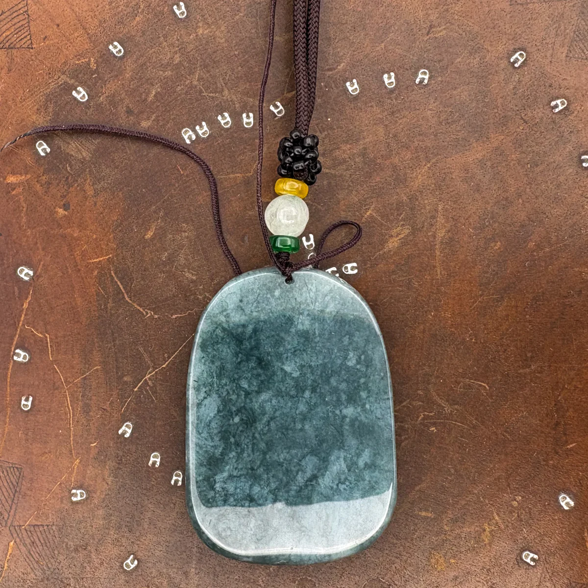 Certified Green Burma Natural A Jade Jadeite Pendant Dragon Guanyin Necklace - Image 11
