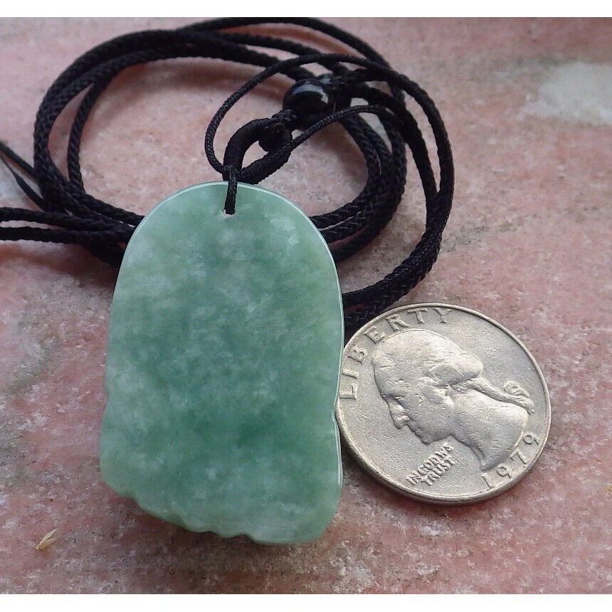 Certified Green Burma Natural A Jade Jadeite Pendant Foot Spider - Image 8