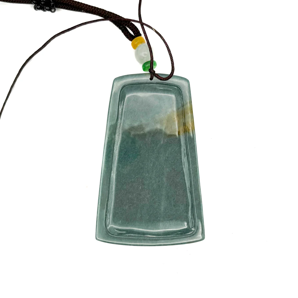 Certified Green Burma Natural A Jade Jadeite Pendant Guan Gong God Necklace - Image 9